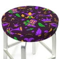 thumbnail image 3 of Naloa Mardi Gra2 Round Bar Stool Cushion Cover 12-14 inch, Fits Kitchen, Office, Restaurant Chairs - 12 inch, 3 of 7