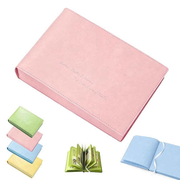 Hardcover Writing Journal in PU Leather Pink for notes, A5 notebook, PU leather journal