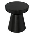 thumbnail image 4 of Simpli Home Robbie 16 inch Wide Solid Mango Wood Boho Contemporary Rustic Accent Table in Black, 4 of 9