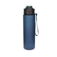 thumbnail image 2 of Cevemin Frosted Sports Water Bottle 750ml, 1-Piece Plastic Water Bottle - Solid Color Frosted Drink Bottle with One-Hand Press Open Lid, Spill-Proof Design for Travel, Workouts, Outdoor Activities, 2 of 6