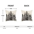 thumbnail image 2 of Watercolor Black Tree Pillow Covers 18 X 18 Inch Set of 2, Nature Themed Christmas Winter Throw Pillow Covers Rustic Forest Pillowcase Decor for Couch Sofa Home Outdoor, 2 of 6