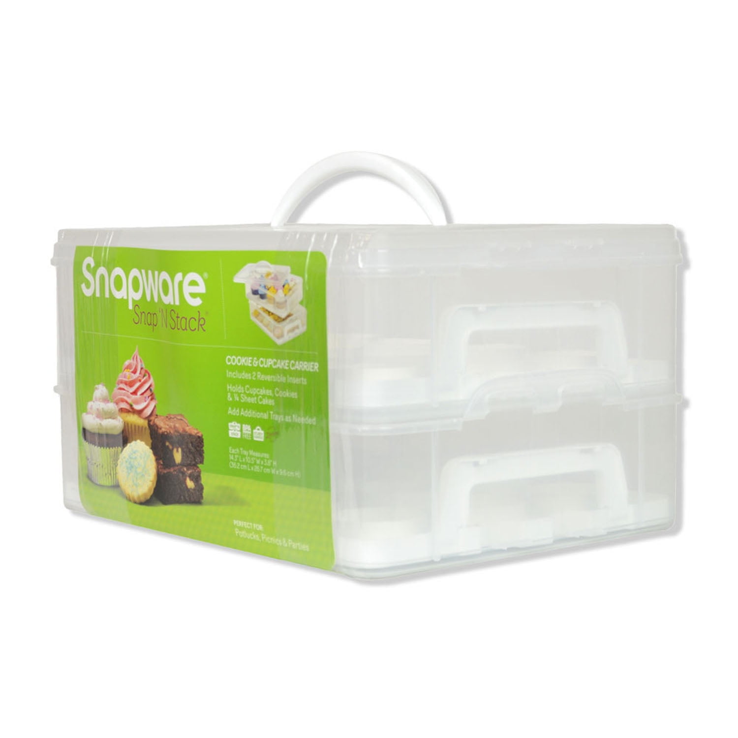 Snapware 2 Tray Reusable Meal Prep Containers 2 Cup
