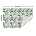 thumbnail image 3 of XMXT 6 Pcs Woven Placemats, White Fruit Leaves Pattern Stain Resistant Anti-Skid Placemat for Kitchen Table, 12 x 18 inches, 3 of 6