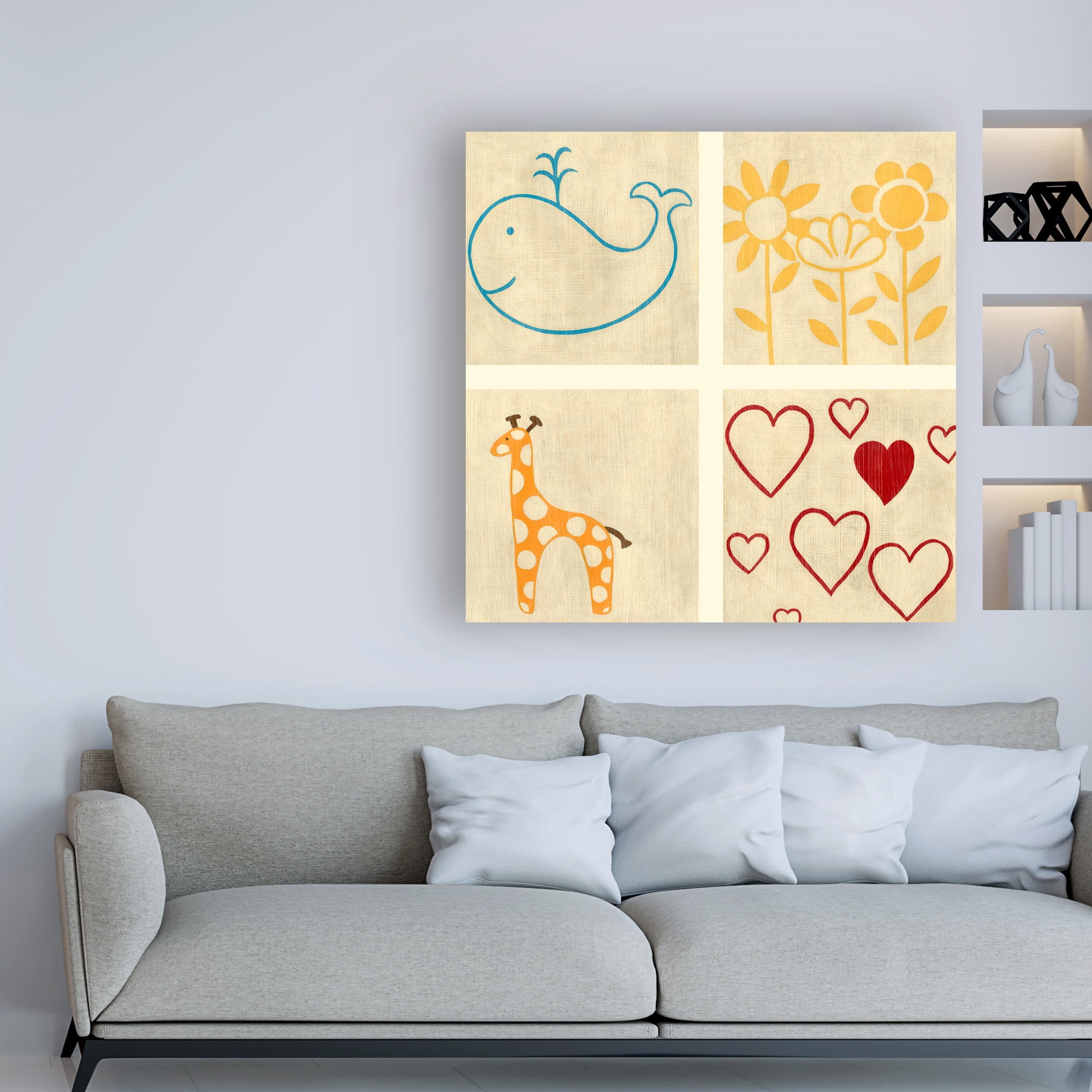 Trademark Fine Art 'Best Friends Forever III' Canvas Art by Chariklia Zarris
