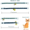 thumbnail image 2 of DEBGFS 2 Pack Cotton Breakaway Cat Collars with Bell,Blue, 2 of 5
