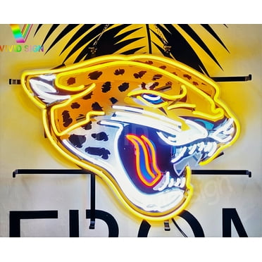 Queen Sense 20"x16" For Jacksonvilles Sports Team Jaguars Neon Sign HD Vivid Printing Handmade Artwork Neon Light 120JJLVVD