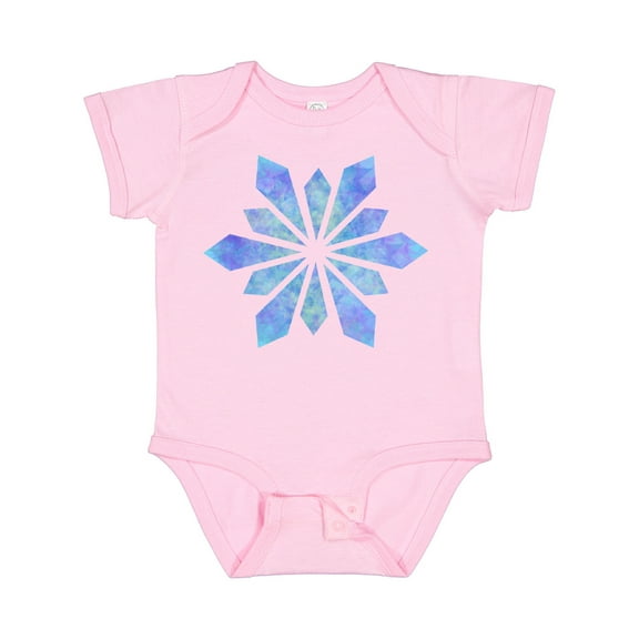 Inktastic Snowflake crystals diamonds Boys or Girls Baby Bodysuit