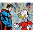 thumbnail image 1 of Disney Donald Duck Canvas Painting Poster Mickey Mouse and Superheroes Prints Funny Wall Art Picture for Living Room Home Decor30x40cm Unframed Gao Jinjia LED, 1 of 2
