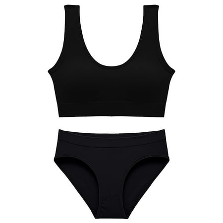 LARUYEKO Women s 2 Piece V Neck Seamless Solid Lingerie High Waist Bra and Set Push up Bra Lace Set Buttons and Lace Books Paperback Set Women Satin Pajamas Set Silk Sleepwear Lace Guys Clothes Women