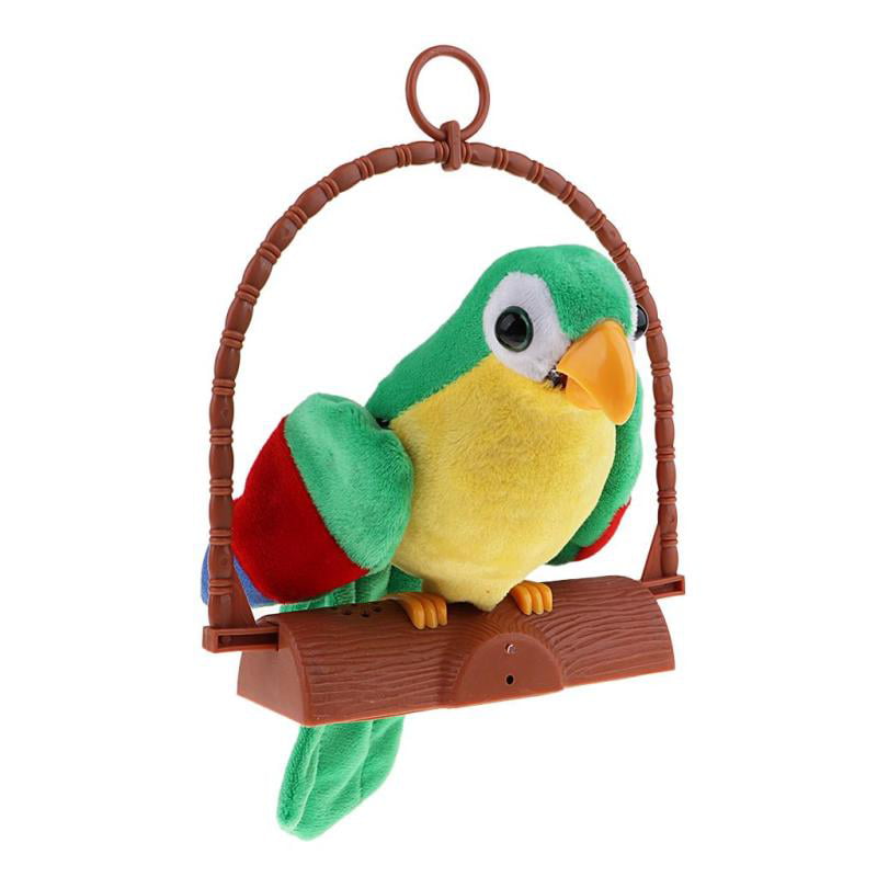 Talking Parrot Imitates And Repeats What You Say Kids Gift Funny Toy 