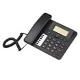 thumbnail image 1 of Black Corded Phone Desk Landline Phone Telephone DTMF/FSK Dual System Support Hands-Free/Redial/Flash/Speed Dial/Ring  Control Built-in IC Chip  Sound Real-time Date for Elderly Seniors H, 1 of 7