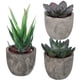 thumbnail image 1 of OUNONA Juego de 3 plantas suculentas artificiales decorativas con macetas, 1 of 7