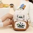 thumbnail image 2 of Adorable Panda Print Backpack Large Capacity, Lightweight, Casual Style with Zipper Closure, Ideal for High School & College Students, Travel BackpackPlayful DesignDurable Strap, Cute Backpack, F, 2 of 14
