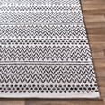thumbnail image 3 of Surya La Casa Moroccan Global 100% Cotton Area Rug, 8' x 10' Black, Cream, No Pile, Pet Friendly, Machine Woven Stain Resistant, LCS2304-710102, 3 of 10