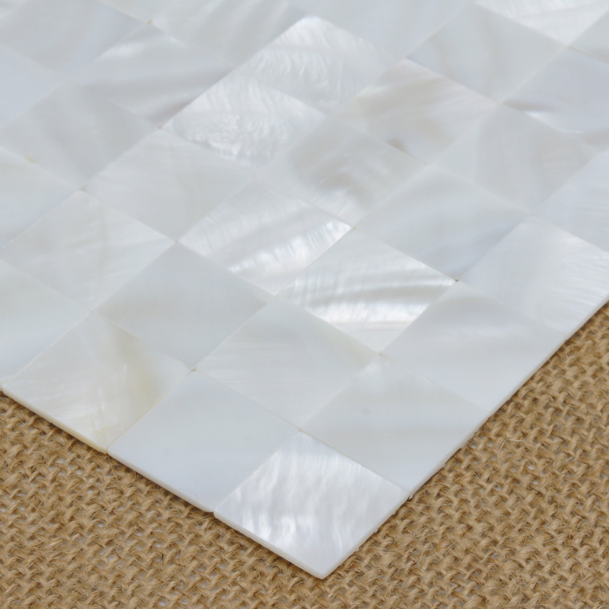 Art3d 12"x 12" Mother of Pearl Tile White Seamless Shell Mosaic for Bathroom/Kitchen Backsplashes(10-Pack)
