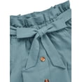 thumbnail image 3 of Jupe Midi Décontractée pour Femme à Taille Haute Plissée en Ligne A avec Poche, 3 of 7