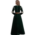thumbnail image 5 of FeiKong Conjunto de disfraz de princesa Mérida valiente para mujer adulta, vestido y cinturón, prenda de película, vestido de fiesta de cosplay, 5 of 5