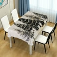 thumbnail image 4 of Yayeee Tablecloths 54" x 54" Rectangle Wrinkle Resistant Party Table Cover, Hand Drawn Christmas Trees, 4 of 8