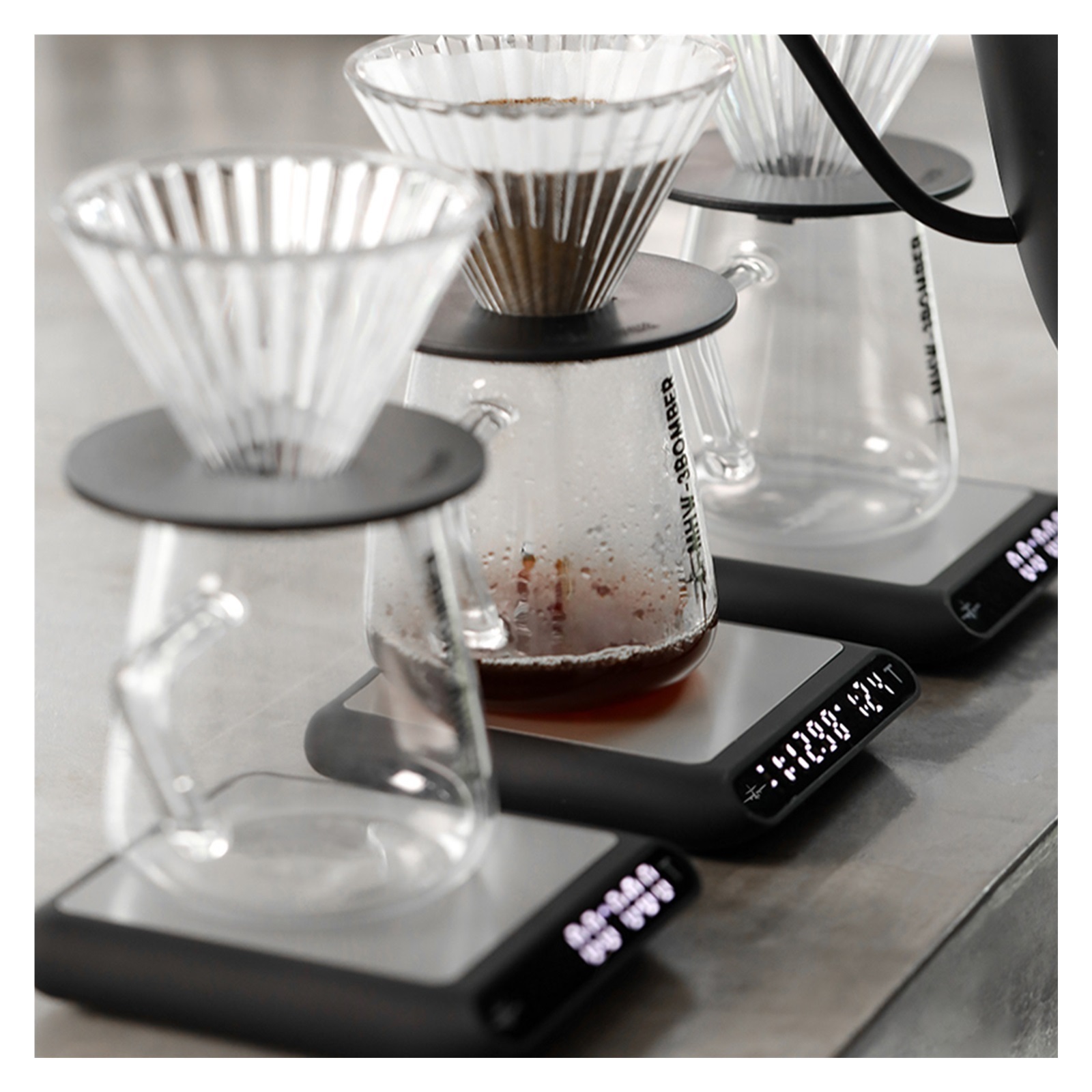 Intellint Electronic Coffee Scale With Automatic Timing Delicate Mini Kitchen Scales, Chic Home Barista Accessories