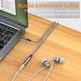 thumbnail image 4 of Cable de extensión para auriculares MCSPER de 3,5 mm macho a hembra, paquete de 2, 4 of 6