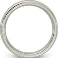 thumbnail image 2 of Titanium Edward Mirell Polished Half Round 3mm Band (Size 5.5) Made In United States emr144-3mm-5.5, 2 of 5