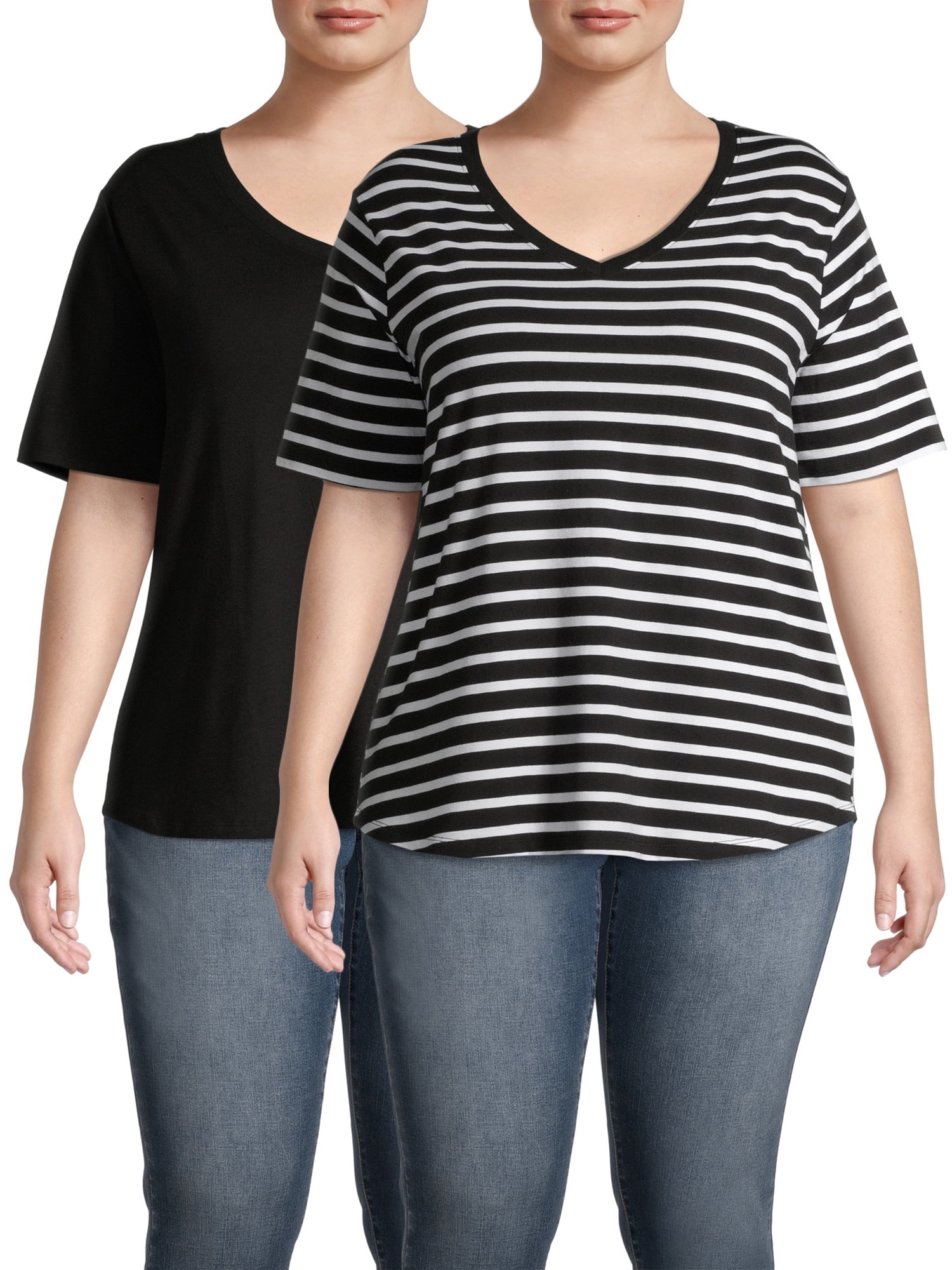 terra & sky v neck t shirt