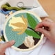 thumbnail image 4 of Kit de bordado de hilo grueso | Serie de flores | Set de manualidades con aguja de perforación floral | Completo con hilo, herramientas, instrucciones | Tamaño de 20cm | Paquete de material para, 4 of 6