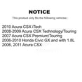 thumbnail image 2 of Transit Auto Front Disc Brake Caliper Rotors and Semi-Metallic Pads Kit for Car Honda Civic Acura CSX KC8-100206S, 2 of 11