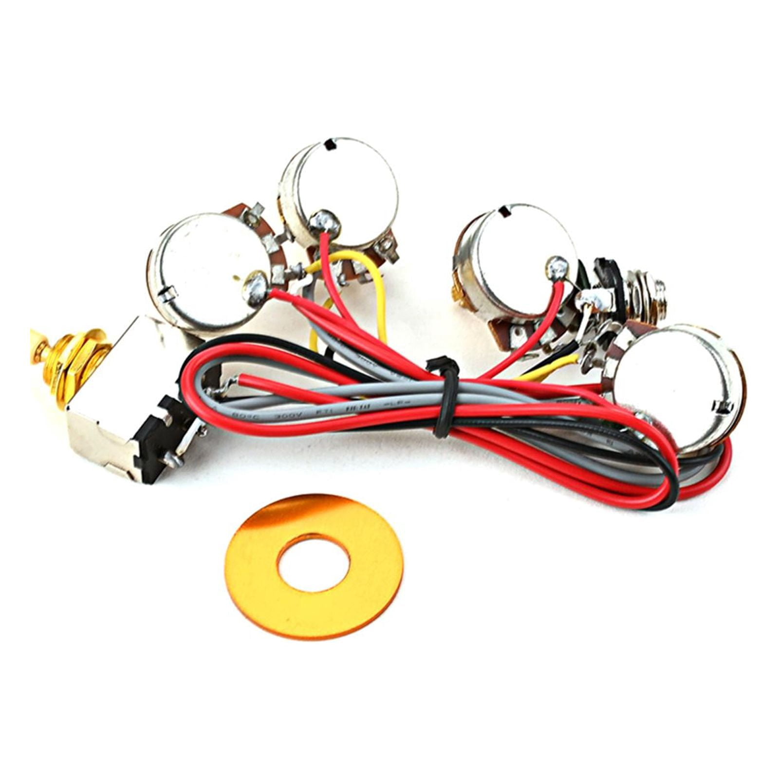 LeeQinersw Electric A250K+B250K Potentiometer Guitar Wiring Harness Complete Circuit Wiring