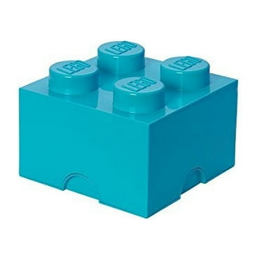 Room Copenhagen 40030643 Lego Storage Brick, 4 Knobs, Medium Azur