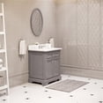 thumbnail image 6 of Water Creation Derby 30" Wood Single Bathroom Vanity in Cashmere Gray/Chrome, 6 of 6