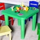 Costway Enfants en Plastique Portable 24" Table Carrée Play&Learn Activité École Maison Vert Nouveau – image 4 sur 10
