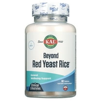 KAL Beyond Red Yeast Rice | Clinical Formula with B Vitamins, Guggul, Artichoke, L-Arginine HCl to Support Cardiovascular Health | 60 Tablets