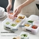 thumbnail image 4 of Contenedor para almacenar productos frescos con ventilación ajustable | Contenedor de PET apto para uso alimentario para verduras y frutas | Conserva la frescura hasta 2 semanas | Incluye separador, 4 of 9