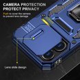 thumbnail image 4 of Allytechgroup Magnetic for iPhone 16 Pro Case with 1x Screen Protector, Rotatable Kickstand Support Car Mount Slide Camera Cover Protective Phone Case for Women Men, Navyblue, 4 of 7