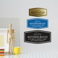 thumbnail image 2 of Signs ByLITA Fancy Kitchen Rules If it Smells Throw it away If it Is Dirty Wash It Sign (Navy Blue / White) - Large, 2 of 8