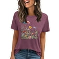 thumbnail image 2 of Women's Tops Large Printed Short Sleeved T-shirt, 2 of 4