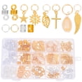 thumbnail image 4 of Shisuyan Hollow Out Hair Rings Alloy 200Pcs 7X0.7in, 4 of 8
