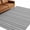 Silver, Ash, White, variant on Washable Round Rugs 3ft Light Grey Striped Circle Rug Non-Slip Soft Non-Shedding Low-Profile Farmhouse Stripes Modern Vintage Small Area Rug Carpet for Living Room Bedroom Dining Room Home Decor