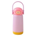 thumbnail image 2 of FENGGHAO Kids Insulated Water Bottle with Locking Lid and Handle, Vacuum Tumbler for School Daycare Sports and Travel, Purple, 2 of 7