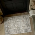 thumbnail image 3 of BERTHMEER 2'x3' Small Area Rugs for Bathroom Bedroom Entryway Kitchen Dorm Entrance Vintage Non Slip Washable Oriental Traditional Floral Rugs,Gray Taupe, 3 of 6
