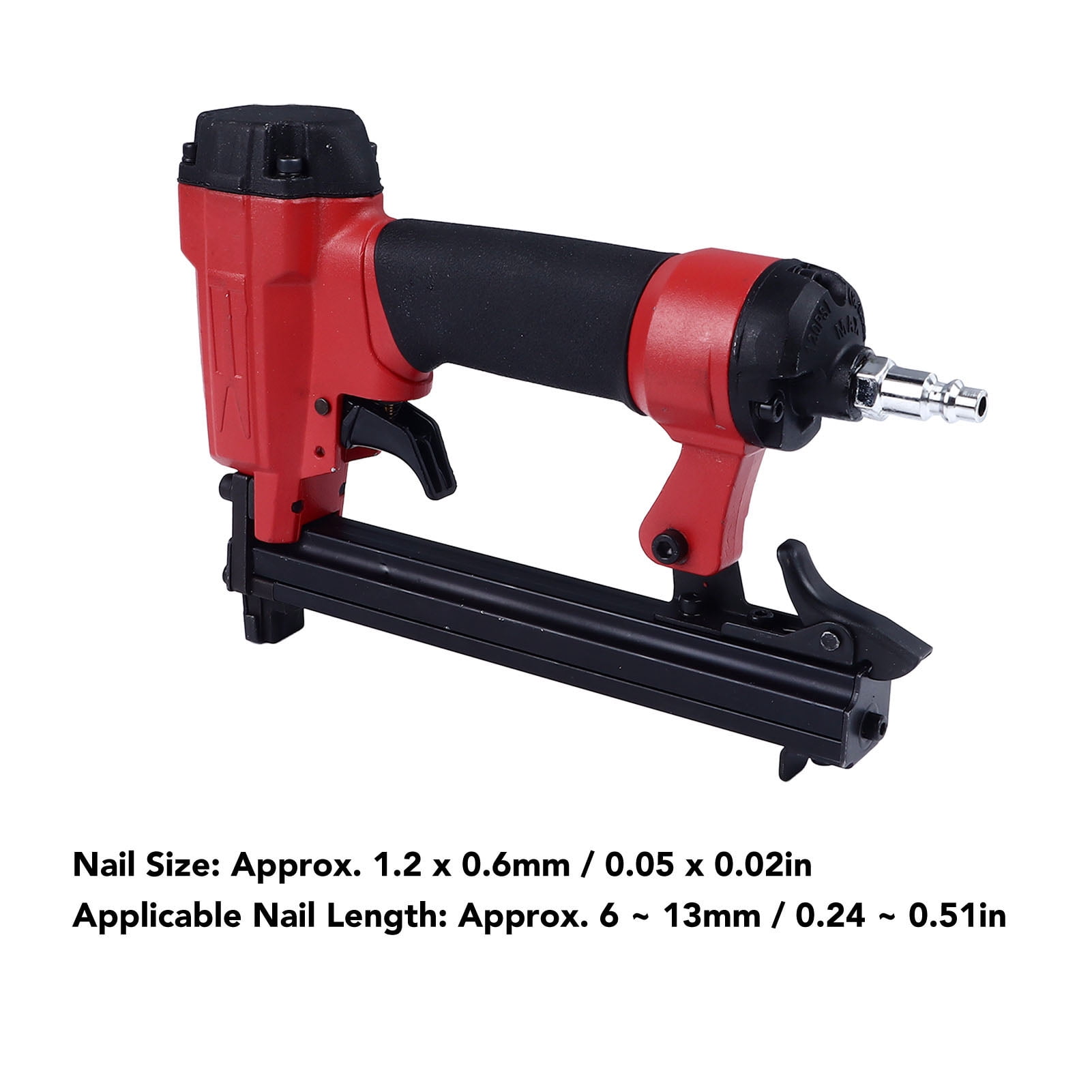 Suodoka Air Nailer Pneumatic 1013 U Shaped Steel Nail Gun Stapler for Furniture Engineering Home Improvement Projects (0.24 - 0.51 inches / 6 - 13 mm)