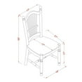 thumbnail image 6 of East West Furniture Sudbury 5-piece Wood Dinette Set in Linen White, 6 of 6