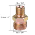 thumbnail image 5 of 3pcs M12 x 1.25mm to M18 x 1.5mm Car Straight Hose Fitting Connector Adapter, 5 of 5