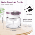thumbnail image 6 of Air Washer Aroma Diffuser Humidifier, 7 Color Night Light Essential Oils Aroma Fresher for Home, Office, Bedroom,Purple, 6 of 8