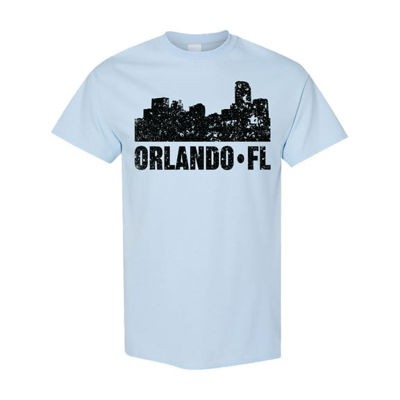 Inktastic Orlando Skyline with Grunge T-Shirt