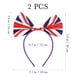 thumbnail image 2 of EeaseMX diademas con lazo y bandera de Inglaterra para el pelo, accesorios para el cabello para mujeres y niñas., 2 of 7