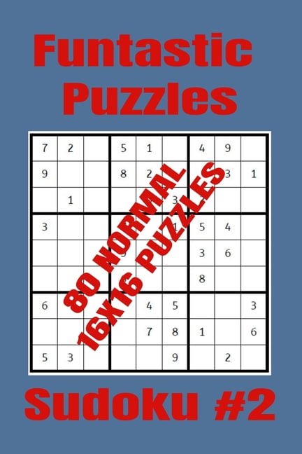 funtastic puzzles 80 normal 16x16 sudoku puzzles sudoku 2 normal