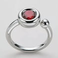 thumbnail image 4 of K-KED Bezel 1 Carat Round Moissanite Open Solitaire Ring Sterling Silver GRA Certified, 4 of 9