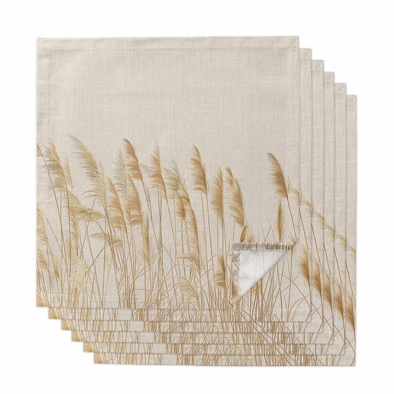 Vintage Floral Cloth Napkins, Farmhouse Autumn Botanical Fall Rustic Washable and Reusable Dinner Napkins Set of 6, Table Napkin for Kitchen Party Birthday Wedding Hotel Housewarming 20"x20"